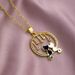 Original Design Pet Cat Pendant Necklace Fashion Personality Chain Couple's Best Friend Oil Dropping Zircon Jewelry_ipsvogv.com