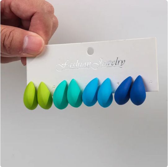 Wholesale Jewelry Ig Style Classic Style Water Droplets Arylic Plating Ear Studs_ipsvogv.com