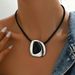 Minimalist women's necklace with niche inlaid electroplating design, long collarbone chain_ipsvogv.com