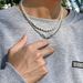 Jewelry Hip-hop Pearl Men's Trendy And Cool Street Photo Geometric Metal Chain Necklace Decoration_ipsvogv.com