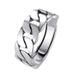 Weaving Cuban Chain Men's Singles Ring, Personalized Rascal Hip Hop Trendy Punk Style, Open Mouth Ring_ipsvogv.com