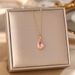 Japanese And Korean Light Luxury Titanium Steel Necklace, Women's Simple Water Droplet Shaped Pendant, Niche Design_ipsvogv.com