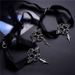 New Vampire Fashion Ribbon Choker Halloween Lace Velvet Punk Necklace Pendant For Women_ipsvogv.com