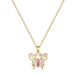 】 Threaded 【 Sky Butterfly Light Luxury Charm Gorgeous Full Diamond Necklace Women's Versatile Clavicle Titanium Steel 【 】_ipsvogv.com