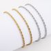Fried Dough Twists Stainless Steel Necklace Vacuum Color Preserving Gold Personalized Fashion Men's Chain Accessories_ipsvogv.com