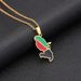 Stainless steel French Martinique map necklace ethnic style female niche design light luxury sweater chain jewelry_ipsvogv.com