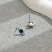 Ins Sweet Japanese and Korean Style Siple Woen's Versatile Bent Moon Le Mang Star Inlaid Zirconia Rare Earrings_ipsvogv.com