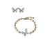 Blue Crystal Butterfly For Women, Light Luxury, Niche Design, Exquisite Pearl, Summer 2024 New High-end Feel Bracelet_ipsvogv.com
