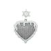Hip Hop Oil Drip Love Sweater Chain Painting Oil Luminous Heart Shaped Fashion Disco Pendant Necklace_ipsvogv.com