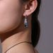 S925 Sterling Silver Sapphire Natural Topaz Earrings Niche Cube Earrings Original Design Colorful Gemstone Earrings For Women_ipsvogv.com