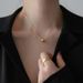 Minimalist Instagram Cool Wind Transit Bead Necklace Women's Collarbone Chain Korean Fashion Versatile Internet Red_ipsvogv.com
