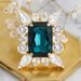 Opening Rhinestone Ring Bridal Bracelet Full Diamond Simple Retro All-match Square Ring_ipsvogv.com