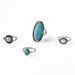New Combination Bohemian Turquoise 4-piece Set Ring_ipsvogv.com