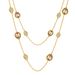 Women's Jewelry Beaded Edge Full Diamond Claw Inlaid Faceted Artificial Crystal Necklace Creative Design Fashion Long Sweater Chain Exquisite Necklace_ipsvogv.com
