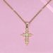 Cross Pendant Full Rhinestone Simple Religious Necklace Accessory_ipsvogv.com