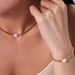 Instagram Trendy Internet Celebrity For Female Niche, Non Fading Natural Freshwater Pearl Oval Gold Bean Titanium Steel_ipsvogv.com