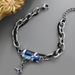 goth Black Diamond Star Wrap Bracelet Men's Minimalist Cool Ins Style Titanium Steel High-end Simple Wind Hand Jewelry_ipsvogv.com