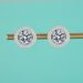 Women's Jewelry Moissanite Four Claw Luxury Inlaid Round Earrings Versatile Fashion Earrings Sterling Silver Inlaid Diamonds Advanced Commuting_ipsvogv.com