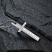 hot selling stainless steel men's Bible verse cross necklace versatile high end sense does not fade side engraving_ipsvogv.com