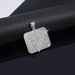 New Style Personality Small Square Letter Fashion Gold Inlaid Hip-Hop Hook Pendant_ipsvogv.com