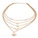 New Bohemian Crazy Jewelry Simple Sparkling Diamond Exquisite Four Pointed Star Water Wave Chain_ipsvogv.com
