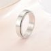 Women's Jewelry Plain Plate Diamond Couple Rings, Rotatable Rings, Couple Jewelry Pattern_ipsvogv.com