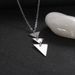 Trendy Accessories, Long Chain, Metal Smooth Triangular Integrated Pendant, Necklace, Simple Accessory_ipsvogv.com