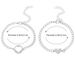 2pcs Engravable Stainless Couple Bracelets Hollow Heart Sun Moon Titanium Steel Bracelet Set_ipsvogv.com