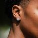 New Round Zircon Earrings Diamond Men's_ipsvogv.com