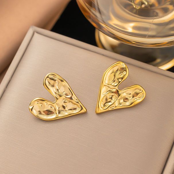 Fashionable And Versatile 2024 New Lava Irregular Heart-shaped Women's Jewelry Set Collarbone Chain For Women_ipsvogv.com