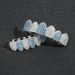Body Jewelry Hip Hop Sea Blue And White Zircon Six Tooth Braces Micro Inlaid Zircon Braces Halloween Dress Up Personalized Braces Accessories_ipsvogv.com