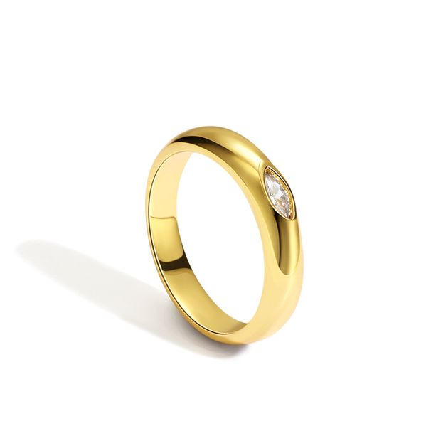 Copper Plated K Gold Diamond Couple Rings Fashion Classic Romantic Hand Jewelry Female Accessories Trend_ipsvogv.com