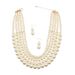 Fashion Style Pearl Jewelry Simple Multi Layer Necklace Pearl Necklace_ipsvogv.com