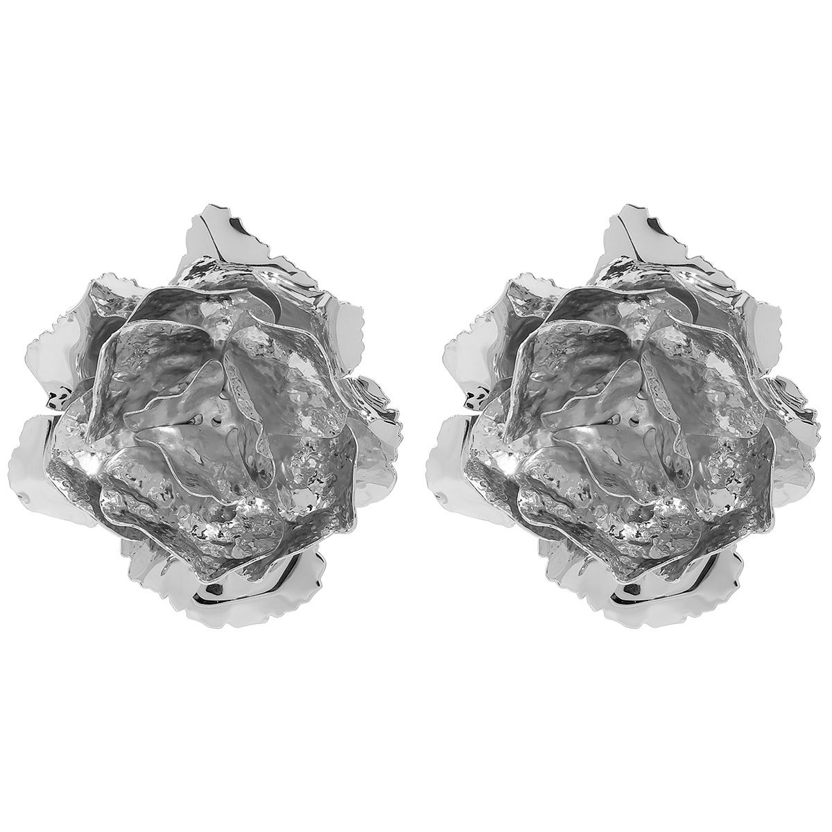 E13236ZA New Metal Rose Women's Autumn/Winter Light Luxury Earrings_ipsvogv.com