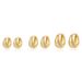 Women’s Jewelry Set Fashion Minimalist Copper Plated Real Gold Round Wide Earrings Earrings Geometric Small Smooth Earrings_ipsvogv.com