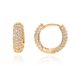 Hip Hop Bubble Zircon Round Earrings, High Grade Silver Needle For Men's Earrings_ipsvogv.com