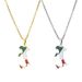 Italian map pendant stainless steel necklace ethnic style female niche design light luxury geometric oil drop jewelry_ipsvogv.com