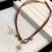 Sun God Pendant Necklace Women's 2023 Collarbone Light Luxury Niche Sun Flower Neck Chain Jewelry Trend_ipsvogv.com
