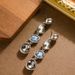 Fashionable Exquisite Vacation Style Colorful Crystal Tassel Women With A Sense Of Luxury, Long And Slim Silver Needle_ipsvogv.com