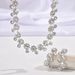 Women’s Jewelry Set Fashion Simple Wedding Jewelry Set Bridal Jewelry Temperament Valentine's Day Banquet Necklace Earring Set_ipsvogv.com