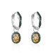Thorn Buds Personalized Design Earrings S925 Sterling Silver Inlaid With Natural Colored Gemstones Amethyst Moonstone Earrings_ipsvogv.com
