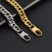 Titanium Steel Double Weave Four-Sided Polished Cuban Bracelet Hip-Hop Personality Fashion Simple Men's Jewelry_ipsvogv.com