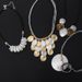 Women's Multi-layer Metal Contrasting Color Mixed Short Design Necklace, Niche Women's Exaggerated High-end Trend_ipsvogv.com