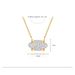 Fashionable Commuting Personality Trend Advanced All Match New Oval Pendant Brass Real Gold Electroplated Necklace For Women_ipsvogv.com