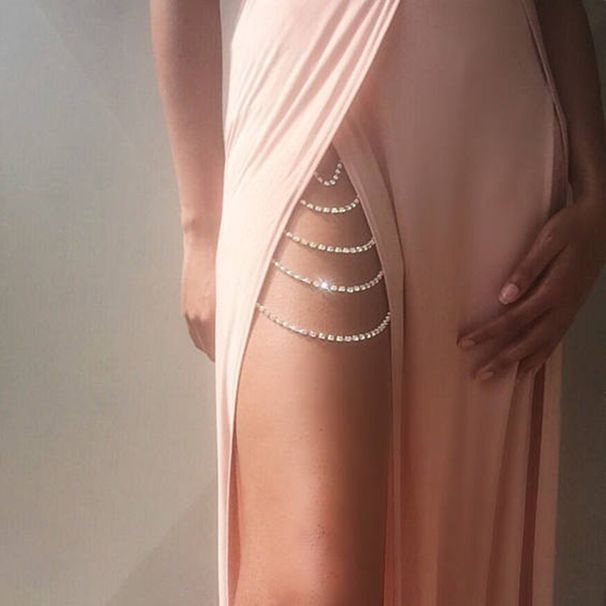 jewelry simple Joker flash Diamond Leg chain fashion sexy strip thigh chain Leg chain_ipsvogv.com