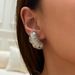 Spot Real Gold Electroplated Titanium Steel Pea Pod OOTD Gold And Silver All Match Earrings_ipsvogv.com