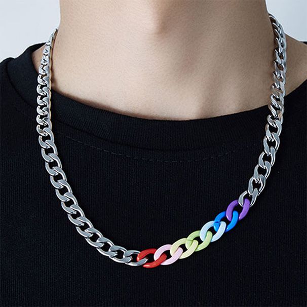 Hot Selling Jewelry Men's Side NK Cuban Necklace With Personalized Stainless Steel Chain_ipsvogv.com