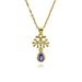 New Ins Style Hot Selling Fashion Personality Leaf Micro Inlay Female Pendant Necklace_ipsvogv.com