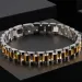 Golden Stainless Steel Men's Bracelet For Men 10MM Wide Watch Chain Ladies Female Bracelets Wholesale Boys Jewellery_ipsvogv.com