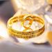 Sand Gold Crushed Ice Women's High-end Feeling, Titanium Steel Not Fading, Niche Design, Ring, Couple Pairing_ipsvogv.com